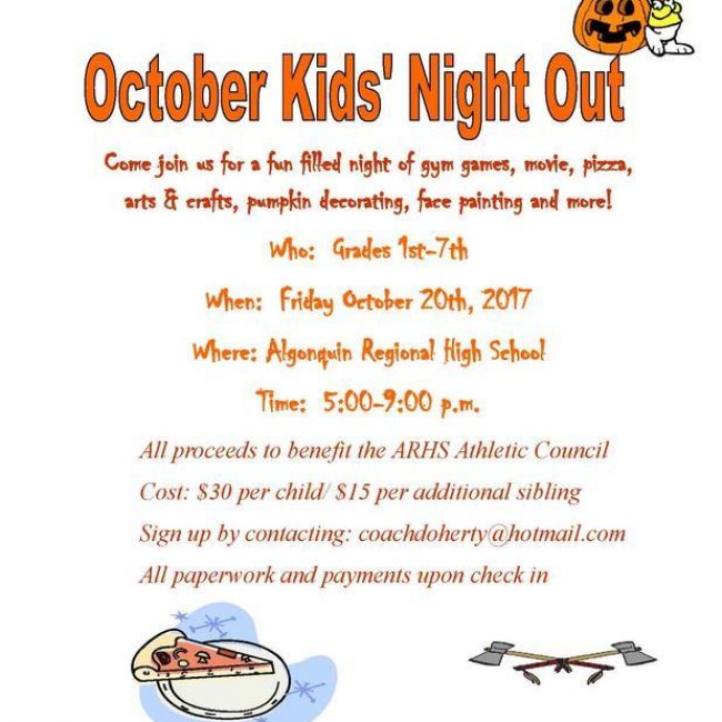 Kids&#8217; Night Out at Algonquin High School