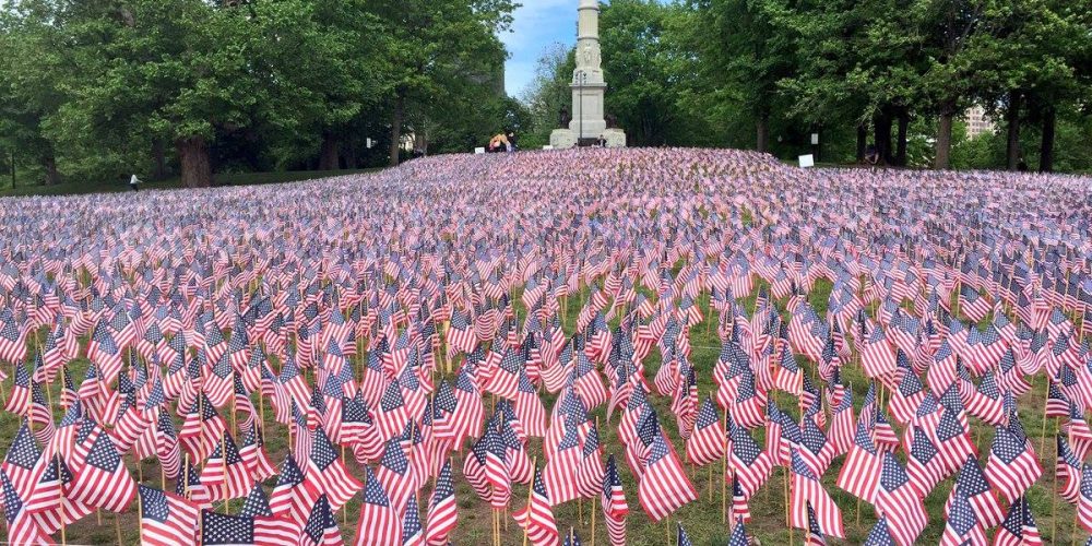 Tribute to Military Heroes—Virtual Memorial Day Flag Garden