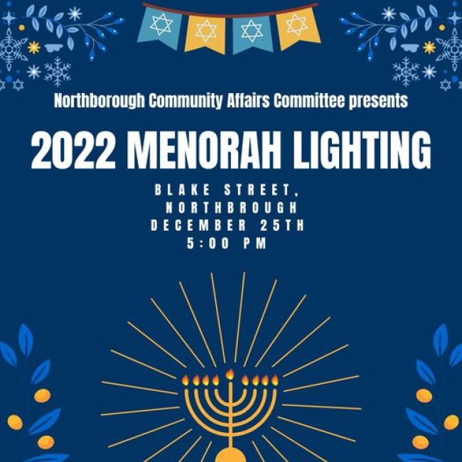 Northborough Menorah Lighting