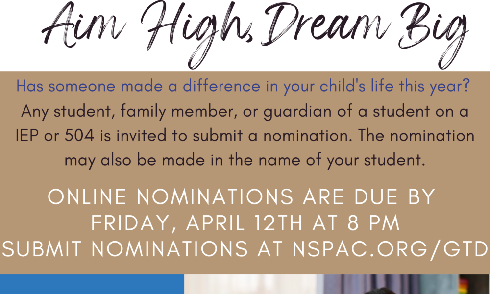 Special education parent group to host “Go The Distance” Awards Night
