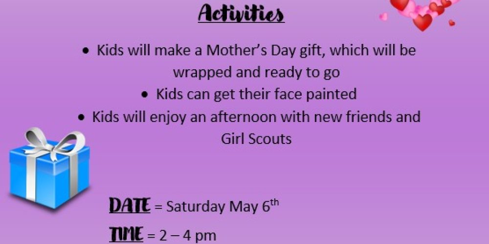 Mother’s Day Kids Drop-Off event