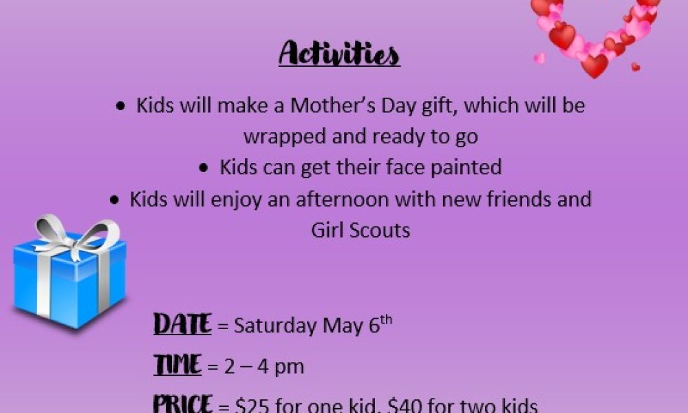 Mother’s Day Kids Drop-Off event