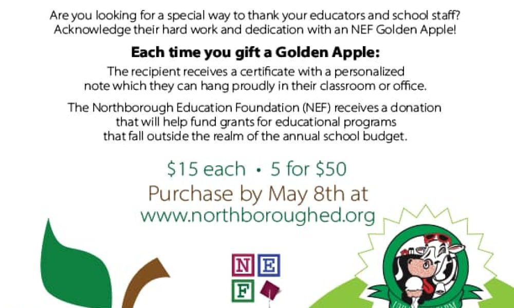 NEF helps to celebrate Teacher Appreciation Week with Golden Apples