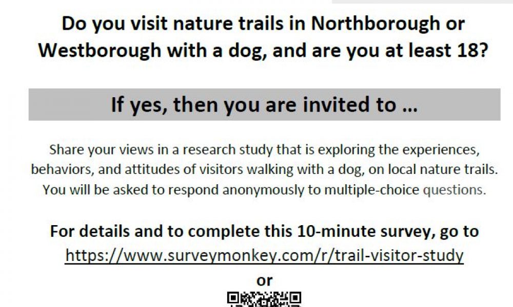 Survey for dog owners using nature trails