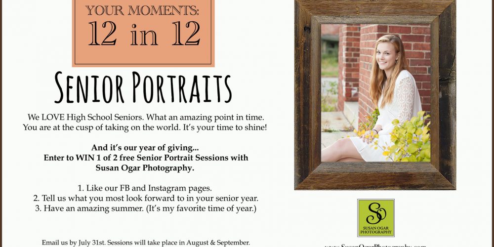 Win a Senior Portrait Session from Susan Ogar Photography