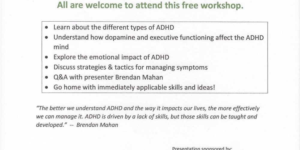 Free ADHD Workshop