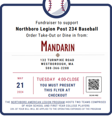 Northboro Legion Post 234 Baseball Fundraiser