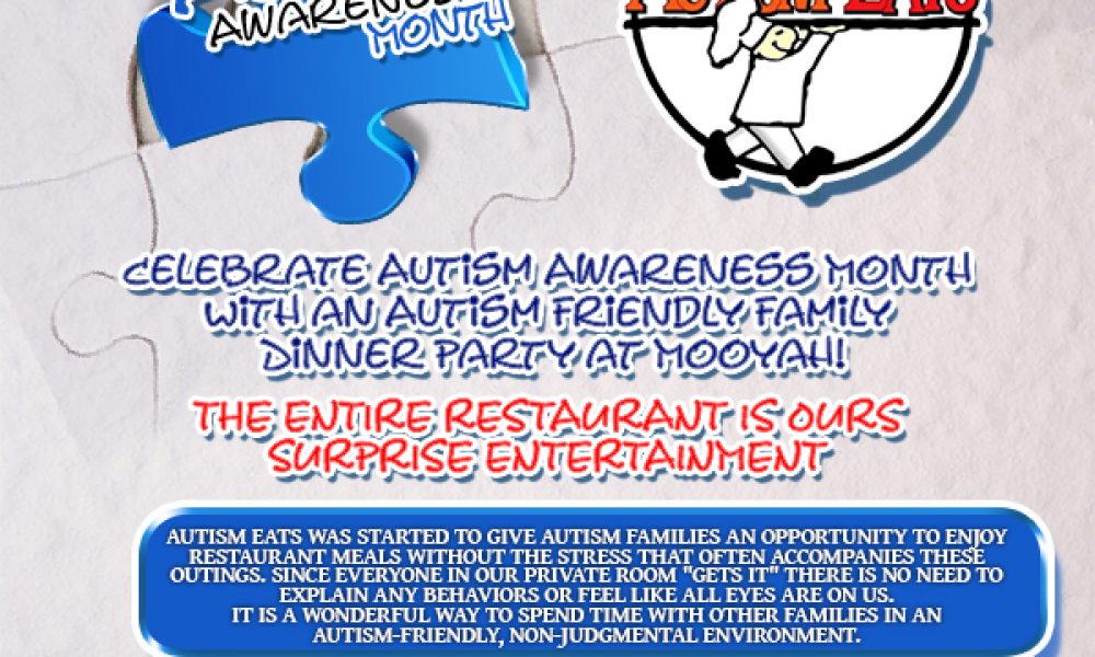 Autism family friendly dinner event