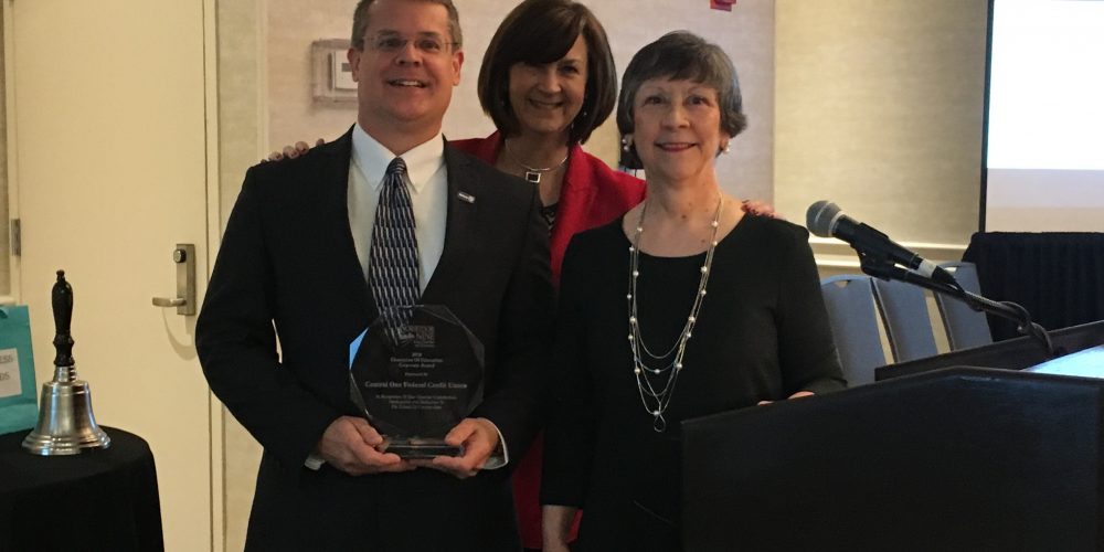 Central One Federal Credit Union Honored with “Champion of Education” award