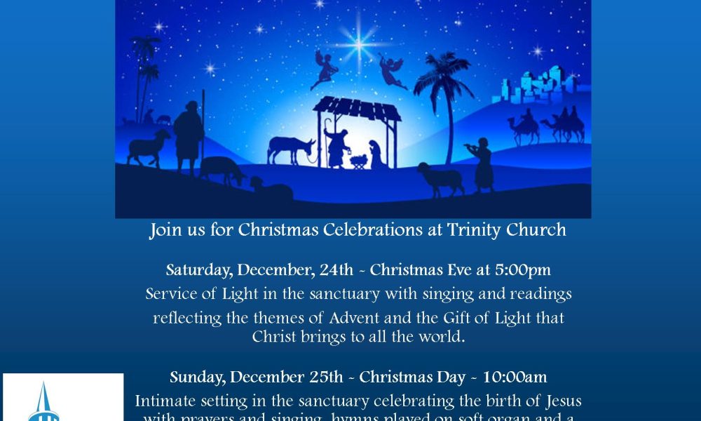 Christmas services announced at Trinity Church