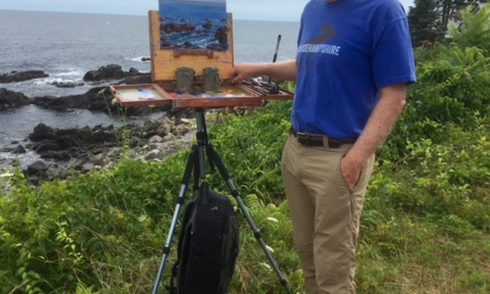 Oil painting demonstration