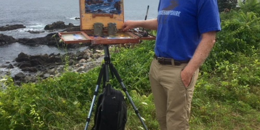 Oil painting demonstration