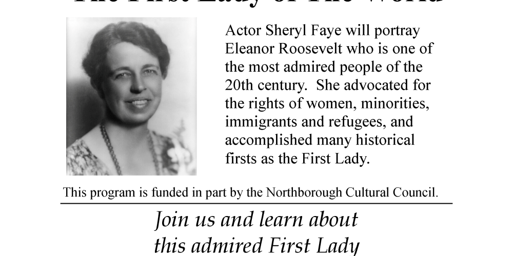 Meet Eleanor Roosevelt at Historical Society program