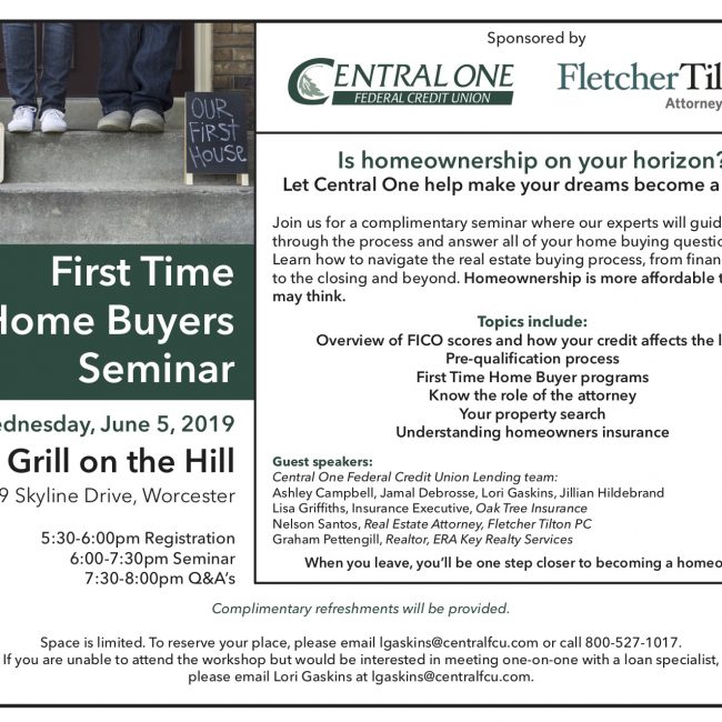 First Time Home Buyers Seminar