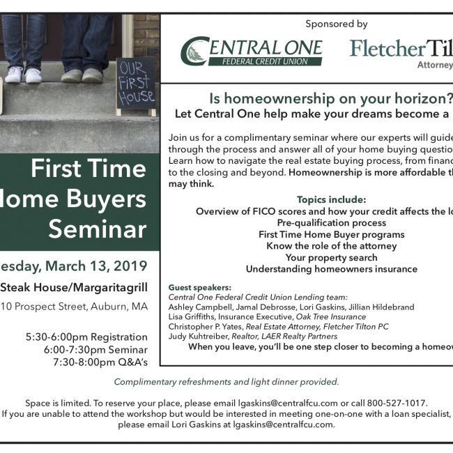 First Time Homebuyers Seminar