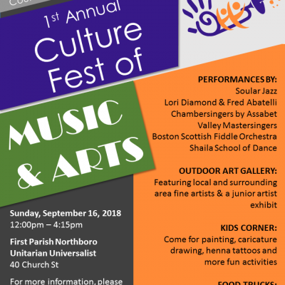 First Annual Culture Fest of Music & Arts » The Northborough Guide