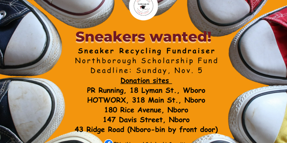 Recycle your sneakers to support the Northborough Scholarship Committee