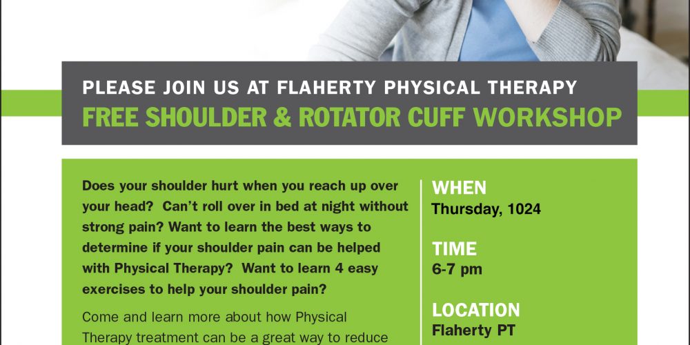 Flaherty PT to hold Shoulder Pain Workshop