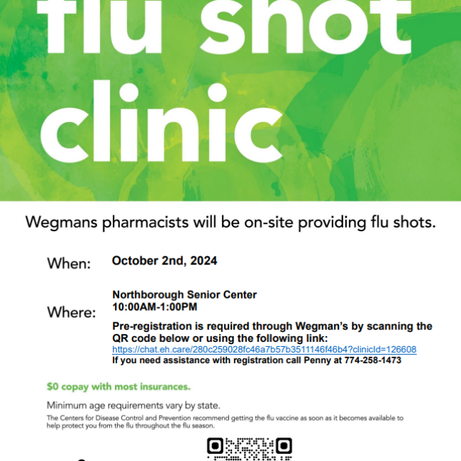 Flu Clinic Northborough Senior Center