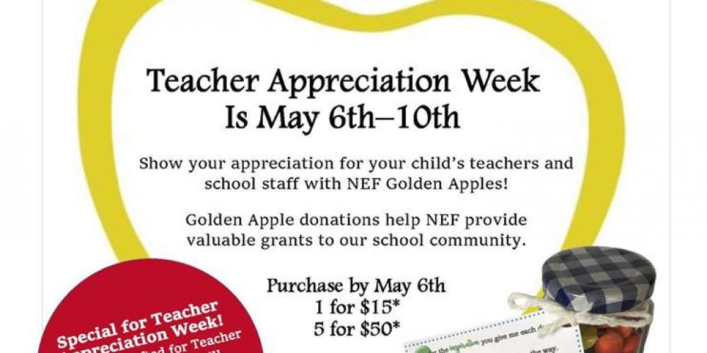 Golden Apples in appreciation of teachers