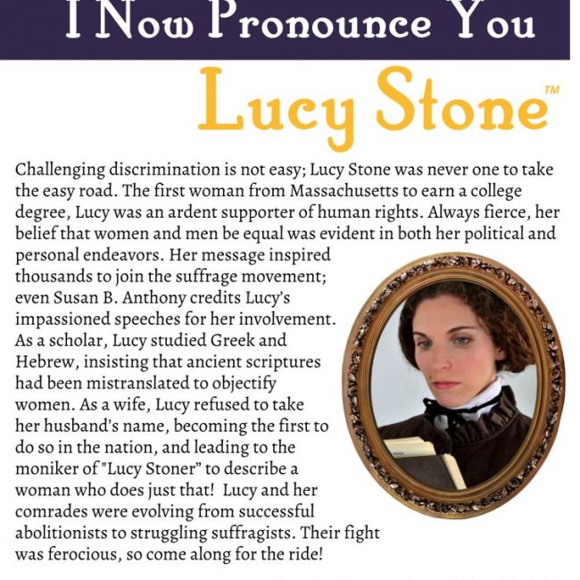 Learn about Lucy Stone with the Historical Society