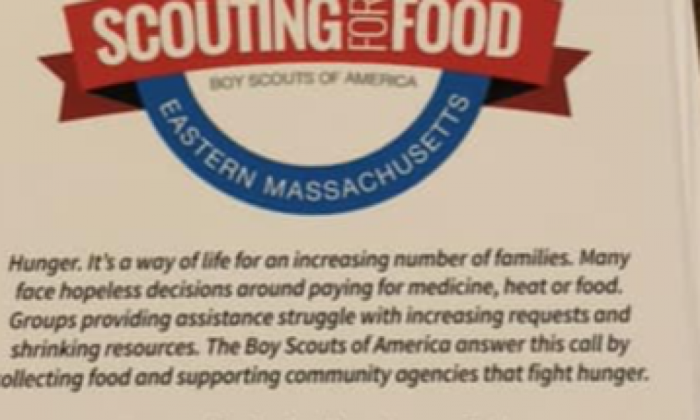 Scouting for Food pick up is Nov. 3