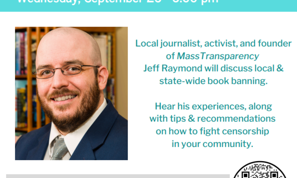 Speaker Jeff Raymond on Banned Books at the Westborough Public Library