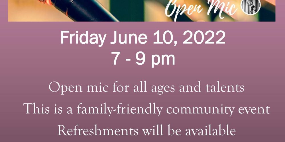 June open mic night at Trinity Church