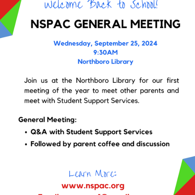 Special education parent group to meet September 25