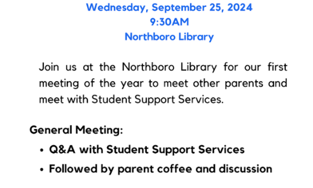 Special education parent group to meet September 25