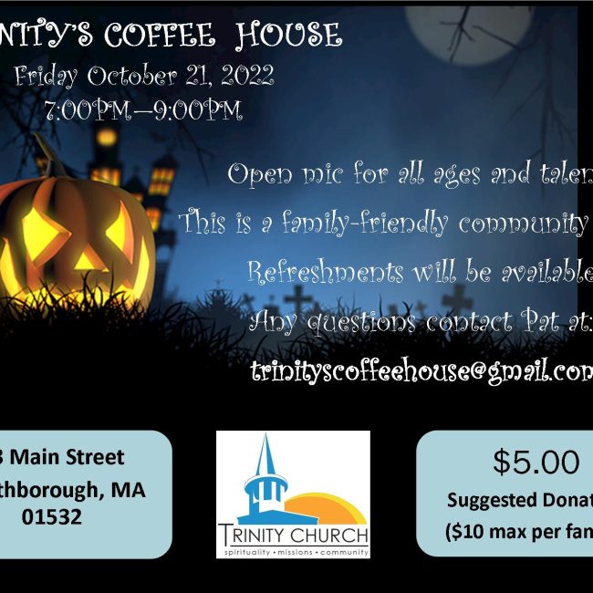 Trinity Church&#8217;s coffee house &#038; open mic