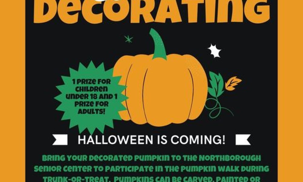 Pumpkin Decorating Contest | Save the Date Oct. 24