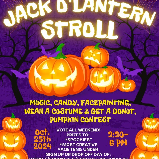 Jack O’Lantern Stroll happening in Northborough Town Common on October 25th