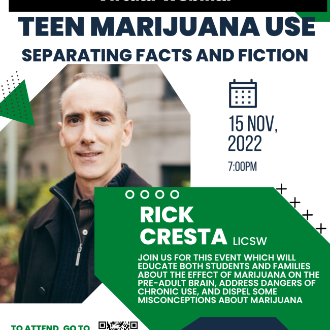 Virtual presentation ‘Teen Marijuana Use: Separating Facts and Fiction’