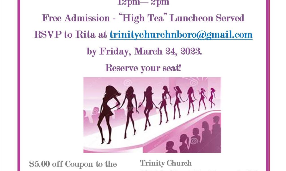 Trinity Church Spring Fashion Show announced