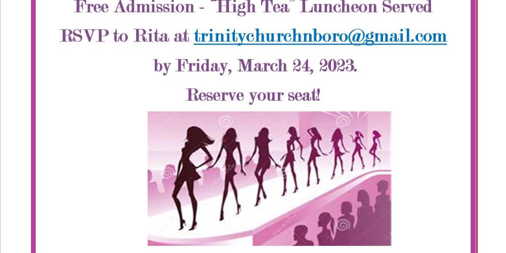 Trinity Church Spring Fashion Show announced