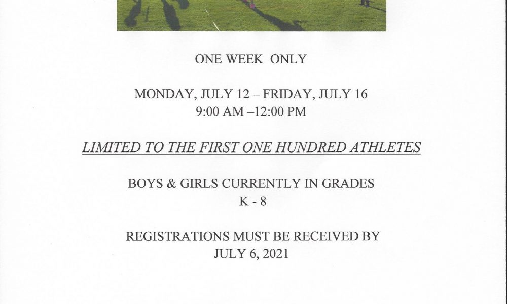 Summer track camp registration open for K-8 athletes