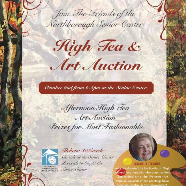 CANCELLED: High Tea and Art Auction event at Senior Center