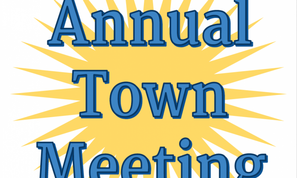 Town Meeting this Saturday!