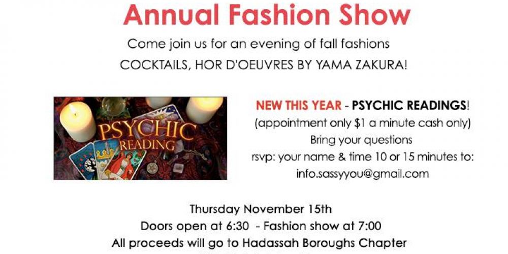 Fashion Show benefits Hadassah Boroughs Chapter