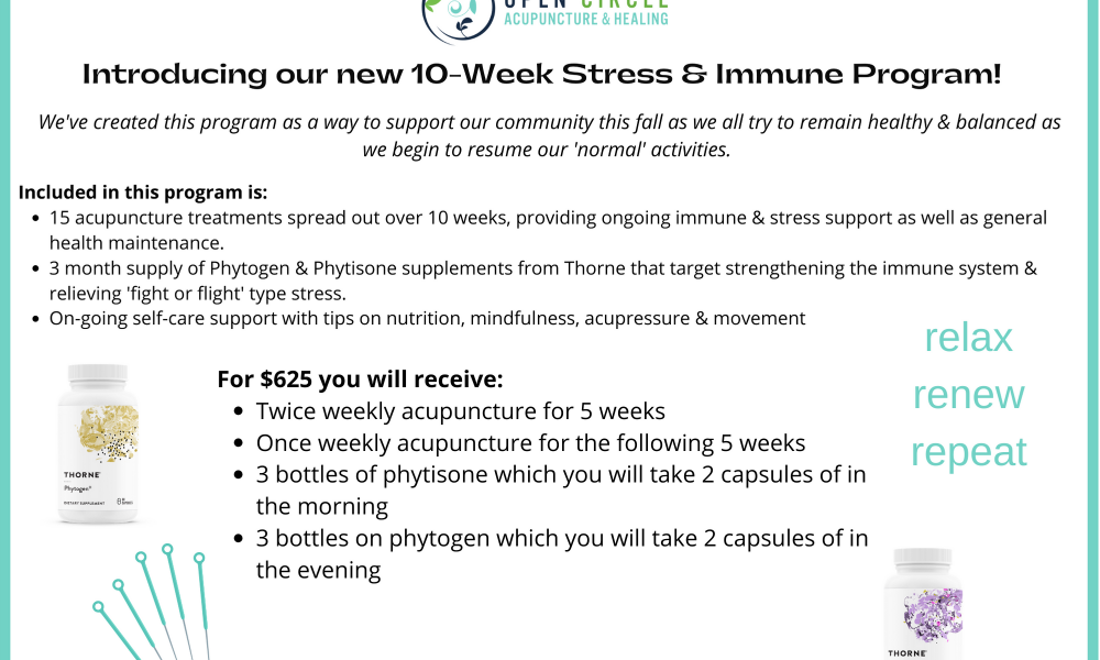 New Stress & Immune Program at Open Circle