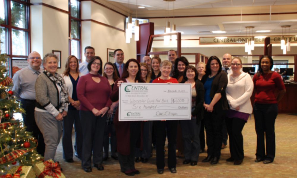 Central One Federal Credit Union donates to Worcester County Food Bank