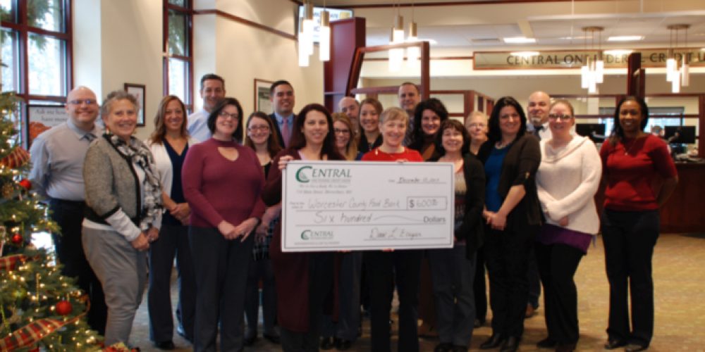 Central One Federal Credit Union donates to Worcester County Food Bank