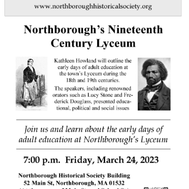 Historical Society hosts Nineteenth Century Lyceum presentation