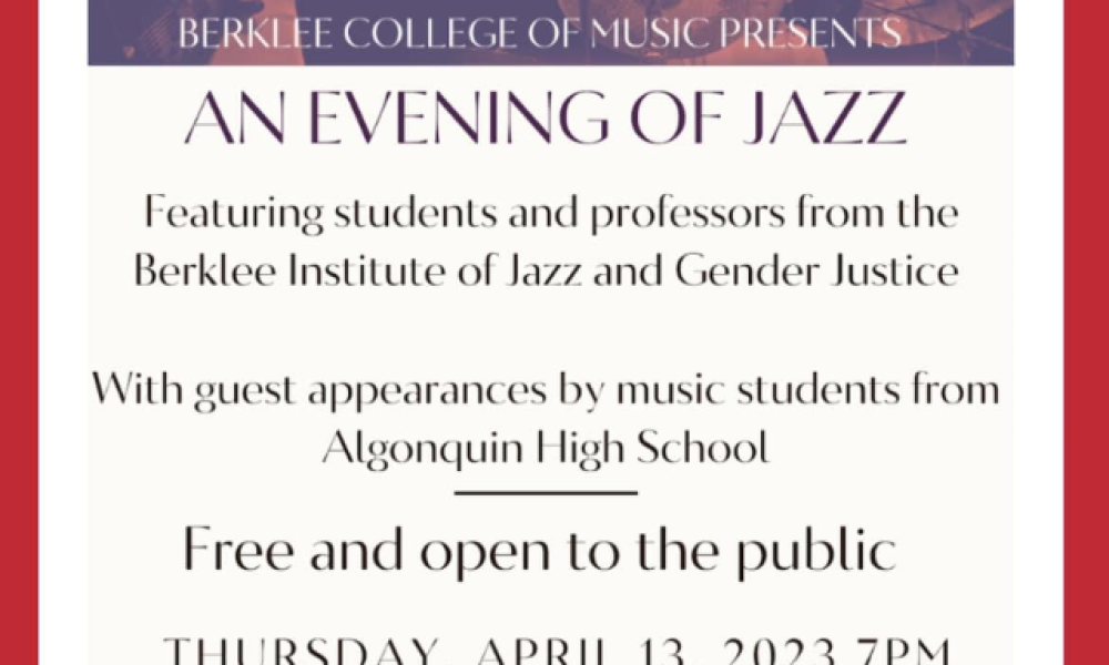 An Evening of Jazz to feature Berklee students