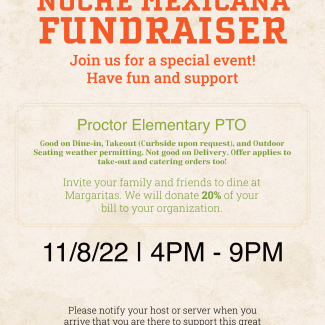 Restaurant Night at Margaritas supports Proctor PTO