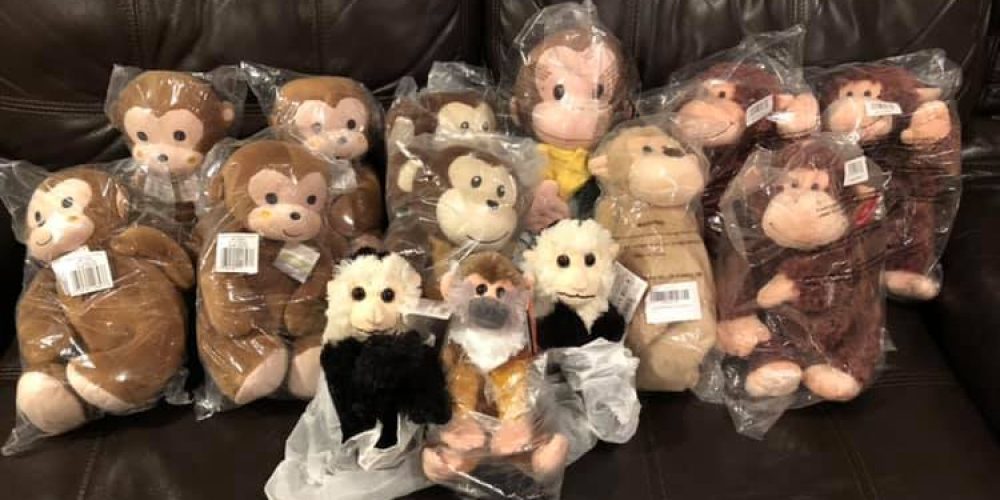 Annual Valentine’s Day stuffed monkey collection kicks off