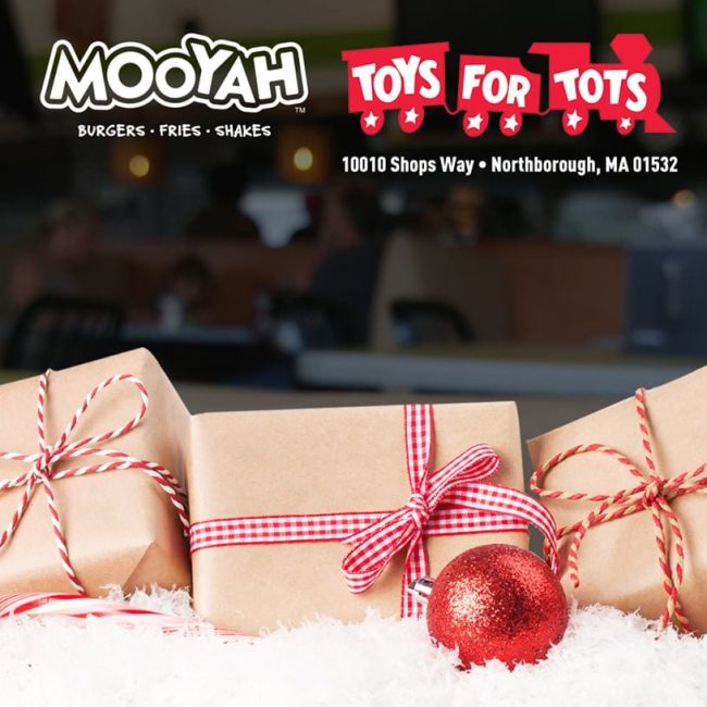 Toys for Tots drive at MOOYAH Burgers, Fries, &#038; Shakes