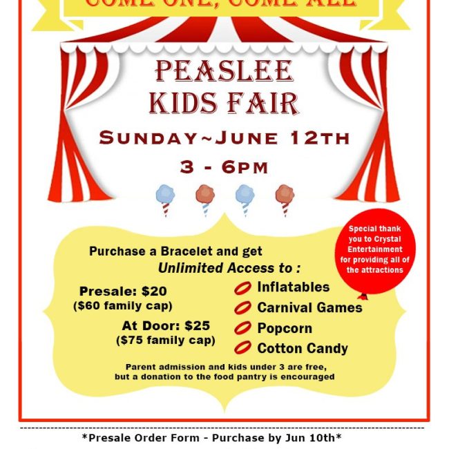 Peaslee school kids fair will be full of games and fun