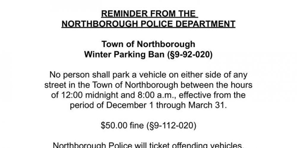 Winter Parking Ban